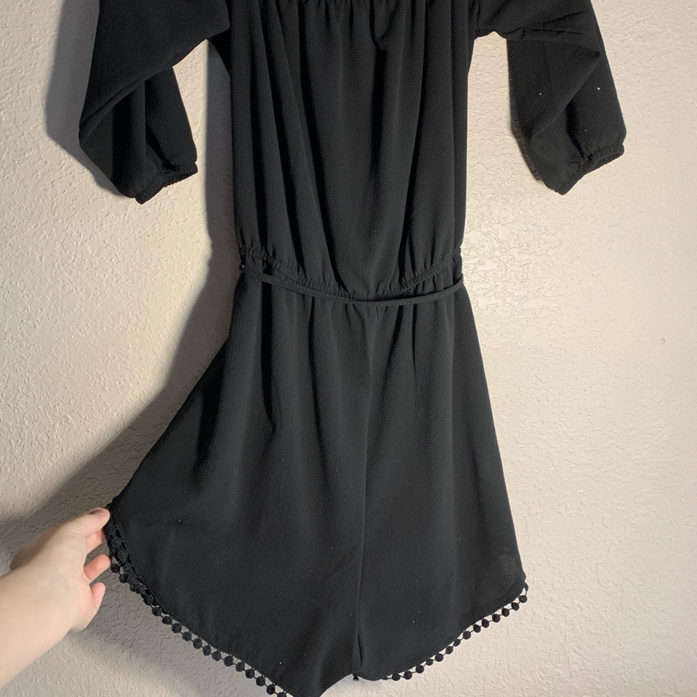 Black summer Romper
